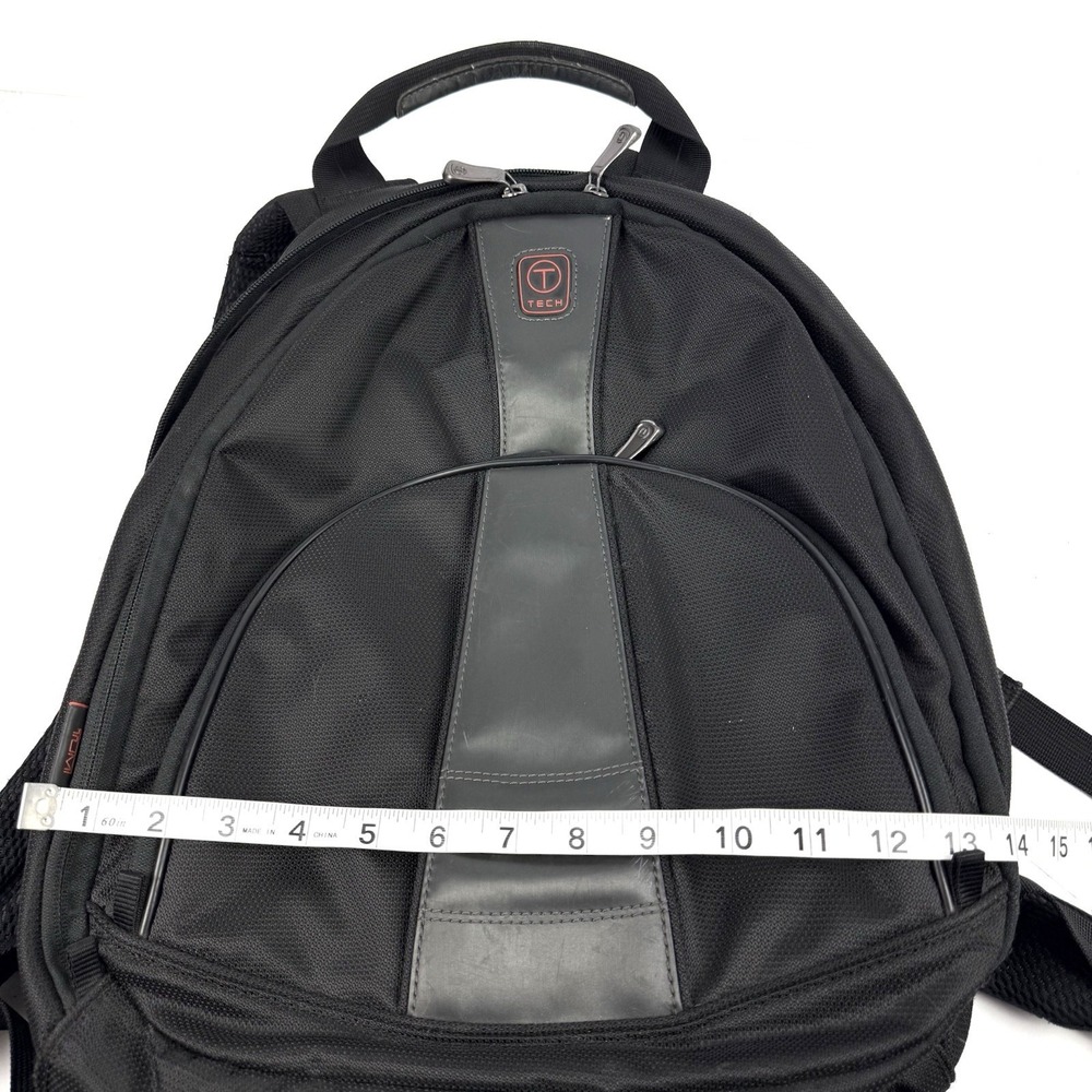 Tumi Tech Backpack Black Ballistic Nylon Rucksack Travel Laptop Carry On Durable - Picture 10 of 15